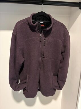 Men’s 32° Heat, Sherpa jacket, size large color, eggplant.
